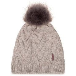 Czapka BUFF Knitted & Fleece Beanie Caryn. Brązowe czapki zimowe Buff, bez wzorów, sportowe. Za 146.85 zł.