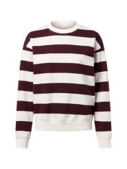 Marie Lund Bluza damska Kobiety Bawełna lila|biały w paski, XXL. Białe bluzy Marie Lund, xxl, bez wzorów, z bawełny, bez ramiączek, bez kaptura. Za 199.95 zł.