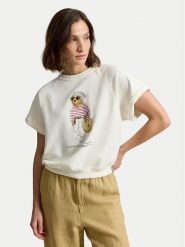 Polo Ralph Lauren T-Shirt 211B20069001 Biały Relaxed Fit. Białe t-shirty Polo Ralph Lauren, xxs, bez wzorów, z bawełny, bez kołnierzyka, bez ramiączek. Za 1,199.00 zł.
