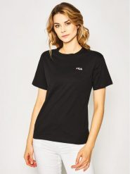 Fila T-Shirt Eara 687469 Czarny Regular Fit. Czarne t-shirty Fila, xs, bez wzorów, z bawełny, bez kołnierzyka, bez ramiączek. Za 159.99 zł.