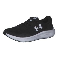 Obuwie Sportowe Damskie Under Armour Charged Pursuit 3 Czarny. Czarne buty treningowe Under Armour, bez wzorów, z materiału, bez zapięcia, do biegania. Za 269.45 zł.