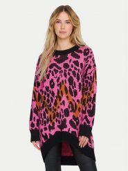 ONLY Sweter Helena 15332159 Różowy Oversize. Czerwone swetry ONLY, xl, bez wzorów, z syntetyku, bez ramiączek. Za 99.99 zł.