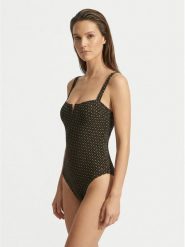 BOSS Strój kąpielowy Monogram 50556655 Czarny. Czarne stroje jednoczęściowe Boss, bez wzorów, z syntetyku. Za 629.99 zł.