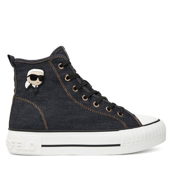 Trampki KARL LAGERFELD. Niebieskie trampki KARL LAGERFELD, bez wzorów, bez zapięcia. Za 419.99 zł.