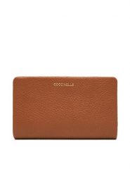 Coccinelle Portfel E2 TBM 11 F3 01 Brązowy. Brązowe portfele Coccinelle, bez wzorów, ze skóry. Za 549.99 zł.