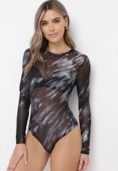 Czarne Body z Siateczki Saccasan. Czarne body i gorsety Born2be, bez wzorów, bez ramiączek. W wyprzedaży za 67.99 zł.