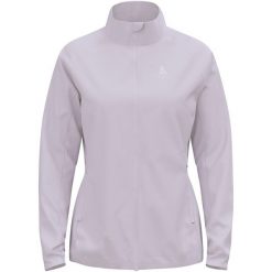 Kurtka techniczna damska ODLO Brensholmen Jacket. Fioletowe kurtki do biegania ODLO, na zimę, m, bez wzorów, z elastanu, bez kaptura, do biegania. Za 529.99 zł.