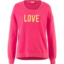 Bluza z nadrukiem bonprix różowy hibiskus z nadrukiem. Bluzy marki INOVIK. Za 37.99 zł.