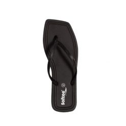 Klapki damskie Softee Capri. Zielone klapki Softee, bez wzorów, klasyczne, bez obcasa, bez zapięcia. Za 126.99 zł.
