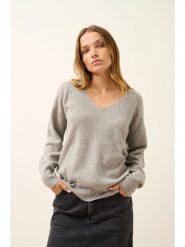 Just Cashmere Kaszmirowy sweter "Birse" w kolorze jasnoszarym rozmiar: S. Szare swetry Just Cashmere, s, bez wzorów, z kaszmiru, bez ramiączek. Za 369.99 zł.