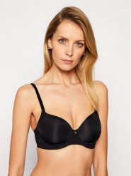 Triumph Biustonosz z fiszbiną 10190664 Czarny. Czarne biustonosze Triumph, bez wzorów, z syntetyku. Za 133.00 zł.