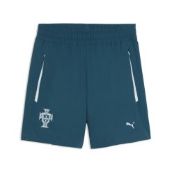 Młodzieżowe luźne szorty reprezentacji Portugalii PUMATECH z tkaniny PUMA. Niebieskia szorty Puma, bez wzorów, z tkaniny, młodzieżowe. Za 239.00 zł.