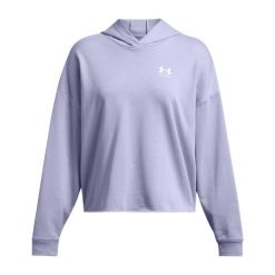 Damska bluza oversize z kapturem Under Armour Rival Terry. Białe bluzy z kapturem Under Armour, s, bez wzorów, z kapturem, na fitness i siłownię. W wyprzedaży za 250.40 zł.