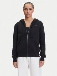 Nike Bluza Sportswear Phoenix Fleece HJ0995 Czarny Regular Fit. Czarne bluzy Nike, xl, bez wzorów, z bawełny, bez kaptura. Za 260.99 zł.