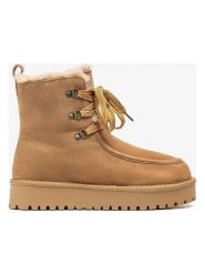 Unisa Skórzane botki "Friends" w kolorze jasnobrązowym rozmiar: 38. Brązowe botki Unisa, bez wzorów, bez obcasa, bez zapięcia. Za 239.29 zł.