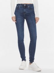 Tommy Hilfiger Jeansy Th Flex Como Skinny Rw Pam WW0WW40638 Granatowy Skinny Fit. Niebieskie jeansy Tommy Hilfiger, bez wzorów, z bawełny. Za 339.99 zł.