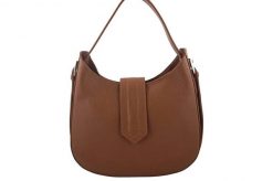 Shopperka skórzana BARBERINI'S j. brązowa 928-12. Brązowe shopper bag Barberinis, bez wzorów, ze skóry, eleganckie, małe, bez dodatków. Za 255.99 zł.