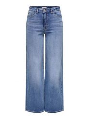 JDY Dżinsy "Felina" - Regular fit - w kolorze niebieskim rozmiar: XS/L32. Niebieskie jeansy JDY, l, z aplikacjami, ze skóry, z podwyższonym stanem. Za 114.71 zł.