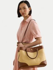 LAUREN RALPH LAUREN Torebka 431966776005 Beżowy. Brązowe torebki klasyczne Lauren Ralph Lauren, bez wzorów, z materiału, bez dodatków. Za 2,089.00 zł.