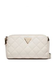Guess Torebka HWEQG9 50973 Écru. Listonoszki Guess, z aplikacjami, ze skóry, bez dodatków. Za 339.99 zł.