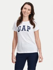Gap T-Shirt 268820-06 Biały Regular Fit. Białe t-shirty GAP, l, bez wzorów, z bawełny, bez kołnierzyka, bez ramiączek. Za 69.99 zł.