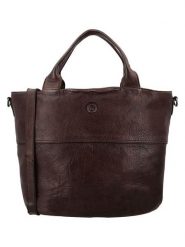 HIDE & STITCHES Skórzana torebka w kolorze brązowym - 37 x 29 x 12 cm rozmiar: onesize. Brązowe torebki klasyczne HIDE & STITCHES, bez wzorów, z materiału, przez ramię, bez dodatków. Za 217.99 zł.