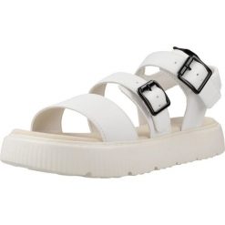 Sandały Geox Model J Sandal Kodette Gir Kolor Biały. Białe sandały Geox, bez wzorów, z syntetyku, bez obcasa, bez zapięcia. Za 264.99 zł.