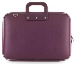 Torba Bombata Classic 15''-16'' plum purple. Fioletowe torby na laptopa Bombata, bez wzorów, na ramię. Za 269.00 zł.