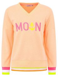 Zwillingsherz Bluza "MoinZH" w kolorze różowo-brzoskwiniowym rozmiar: S. Pomarańczowe bluzy Zwillingsherz, s, bez wzorów, bez ramiączek, bez kaptura. Za 126.15 zł.