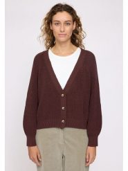 MAZINE Kardigan "Lovi" w kolorze brązowym rozmiar: XL. Brązowe swetry MAZINE, xl, bez wzorów, z bawełny, bez ramiączek. Za 130.99 zł.