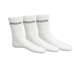 Skarpety Unisex Dla Dorosłych (zestaw 3 Sztuk). Białe skarpetki sportowe Kappa, bez wzorów, trekkingowe. Za 44.99 zł.