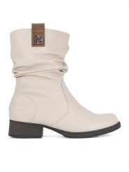 Rieker Botki Z9583-60 Beżowy. Brązowe botki Rieker, bez wzorów, bez obcasa, na płaskiej podeszwie, bez zapięcia. Za 303.00 zł.