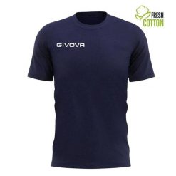 Bawełniana koszulka Givova Fresh Granatowa 2xl. Niebieskie t-shirty sportowe Givova, xl, bez wzorów, z bawełny, bez ramiączek, do piłki nożnej. Za 59.82 zł.