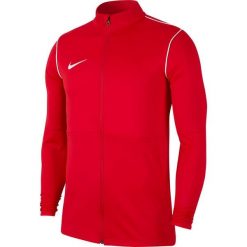 Nike Dry Park 20 TRK JKT K Juniorska bluza z zamkiem, 100% poliester. Czerwone bluzy Nike, bez wzorów, z materiału, sportowe, bez ramiączek, bez kaptura. Za 140.77 zł.
