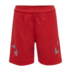 Spodenki dziecięce Hummel hmlLEAD POLY. Czerwone szorty Hummel, bez wzorów, sportowe. Za 101.50 zł.