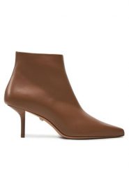 Max Mara Botki Mmbootie 24247960116 Brązowy. Brązowe botki Max Mara, bez wzorów, ze skóry, bez obcasa, na szpilce, bez zapięcia. Za 2,559.00 zł.