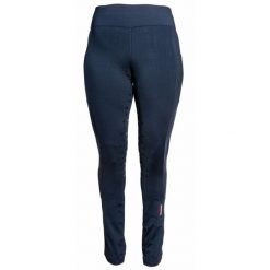 Damskie legginsy jeździeckie z pełną przyczepnością Karlslund Galdur Jodhpur. Niebieskie legginsy KARLSLUND, bez wzorów, z materiału. Za 386.50 zł.