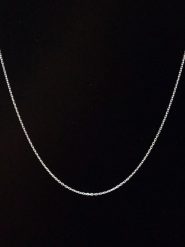 Lodie Silver Srebrny naszyjnik - dł. 43 cm rozmiar: onesize. Szare naszyjniki Lodie Silver, z materiału, srebrne. Za 28.95 zł.