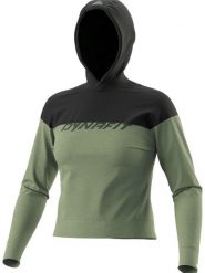 DYNAFIT Bluza funkcyjna "DRIRELEASE" w kolorze zielono-czarnym rozmiar: S. Zielone bluzy Dynafit, s, bez wzorów, z materiału, bez ramiączek, z kapturem. Za 167.67 zł.