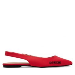 Sandały LOVE MOSCHINO. Pomarańczowe sandały Love Moschino, bez wzorów, bez obcasa, na płaskiej podeszwie, bez zapięcia. Za 849.99 zł.