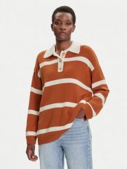 Gant Sweter 4805341 Brązowy Relaxed Fit. Brązowe swetry Gant, l, bez wzorów, z bawełny, bez ramiączek. Za 709.99 zł.