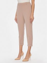 Vero Moda Chinosy Sara 10299871 Beżowy Straight Fit. Brązowe chinosy Vero Moda, bez wzorów, z syntetyku. Za 99.99 zł.
