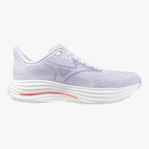 Buty do biegania damskie Mizuno Wave Rider 29. Białe buty do biegania Mizuno, bez wzorów, bez zapięcia, do biegania, mizuno wave. Za 549.99 zł.