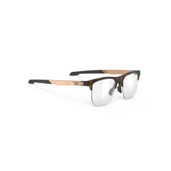 Okulary Rudy Project INKAS XL HALF RIM Demi Turtle Gloss SHAPE B - DEMO LENS. Brązowe okulary przeciwsłoneczne Rudy Project, bez wzorów, ze lnu. Za 940.00 zł.