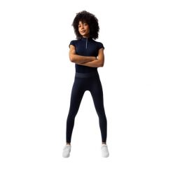 Damskie legginsy jeździeckie z pełną przyczepnością Horze Maia. Niebieskie legginsy HORZE, bez wzorów, z materiału, wakacyjne. Za 216.80 zł.