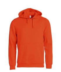 Clique Basic Hoody bluza z kapturem unisex odporna na piling – blood orange. Brązowe bluzy CLIQUE, m, bez wzorów, z bawełny, z kapturem. Za 172.75 zł.