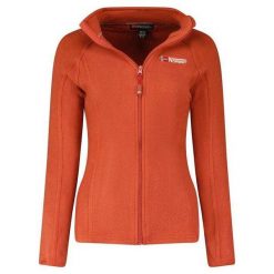 Bluza Polarowa Damska Pełen Suwak Tug. Brązowe bluzy z kapturem Geographical Norway, na zimę, s, bez wzorów, z materiału, bez kaptura, trekkingowe. Za 99.00 zł.