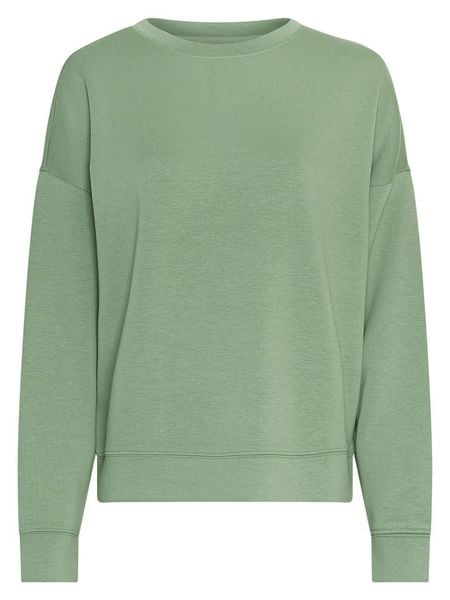 MOSS COPENHAGEN Bluza "Ima Q" w kolorze jasnozielonym rozmiar: S/M. Zielone bluzy Moss Copenhagen, m, bez wzorów, z wiskozy, klasyczne, bez ramiączek, bez kaptura. Za 148.61 zł.