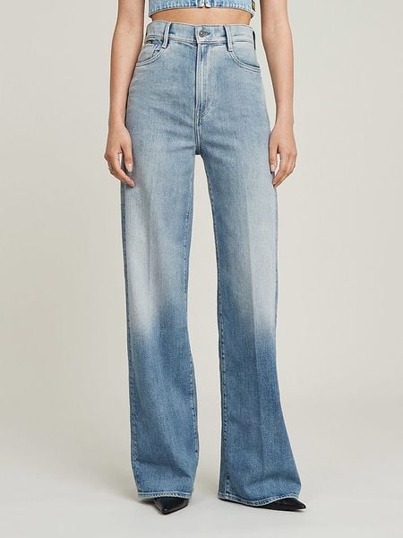 G-Star Dżinsy - Loose fit - w kolorze błękitnym rozmiar: W30/L30. Niebieskie jeansy G-Star, l, z aplikacjami, ze skóry, klasyczne, z podwyższonym stanem. Za 275.40 zł.