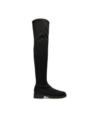LOVE MOSCHINO Muszkieterki JA26074G0NIM0000 Czarny. Czarne kozaki Love Moschino, bez wzorów, z materiału, bez obcasa, na płaskiej podeszwie, bez zapięcia. Za 1,189.00 zł.